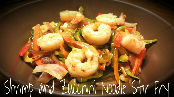Shrimp and Zucchini Noodle Stir Fry  www.eatmovelivelove.com
